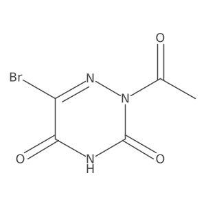 2-acetyl-6-bromo-2H-[1,2,4]triazine-3,5-dione Structure