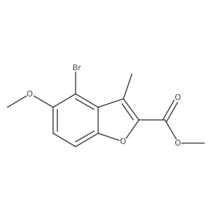 Methyl 4-bromo-5-methoxy-3-methyl-benzofuran-2-carboxylate Structure