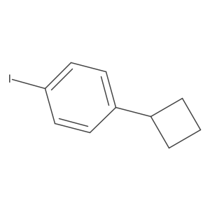 1-Cyclobutyl-4-iodobenzene Structure