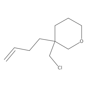 3-(But-3-en-1-yl)-3-(chloromethyl)oxane Structure