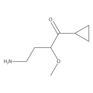 4-Amino-1-cyclopropyl-2-methoxybutan-1-one结构式