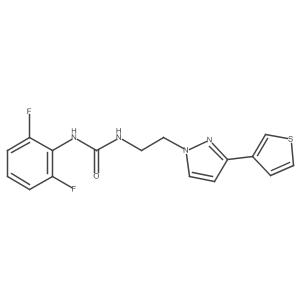 1-(2,6-difluorophenyl)-3-(2-(3-(thiophen-3-yl)-1H-pyrazol-1-yl)ethyl)urea Structure