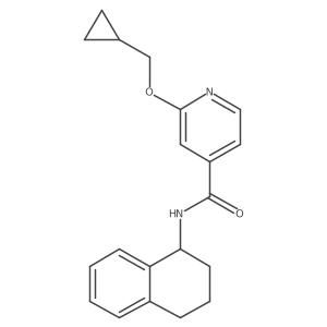 2-(cyclopropylmethoxy)-N-(1,2,3,4-tetrahydronaphthalen-1-yl)isonicotinamide Structure