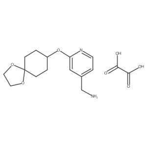 (2-(1,4-Dioxaspiro[4.5]decan-8-yloxy)pyridin-4-yl)methanamine oxalate Structure
