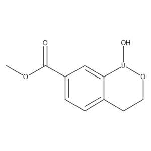Methyl 1-hydroxy-3,4-dihydro-1H-benzo[C][1,2]oxaborinine-7-carboxylate结构式