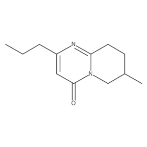 7-Methyl-2-propyl-4H,6H,7H,8H,9H-pyrido[1,2-a]pyrimidin-4-one结构式