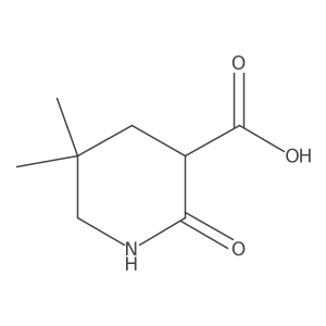 5,5-Dimethyl-2-oxopiperidine-3-carboxylic acid结构式