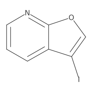 3-Iodofuro[2,3-b]pyridine结构式