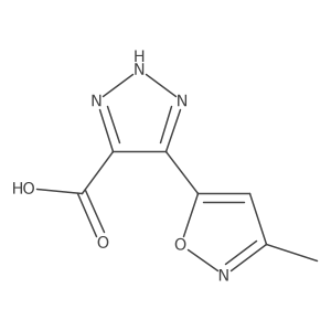 5-(3-methyl-1,2-oxazol-5-yl)-1H-1,2,3-triazole-4-carboxylic acid结构式