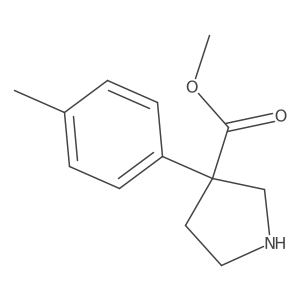 Methyl 3-(4-methylphenyl)pyrrolidine-3-carboxylate Structure