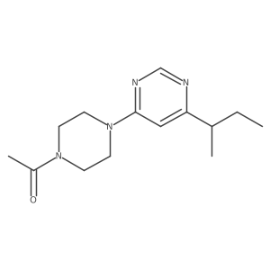 1-{4-[6-(Butan-2-yl)pyrimidin-4-yl]piperazin-1-yl}ethan-1-one结构式