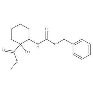 Methyl 2-{[(benzyloxy)carbonyl]amino}-1-hydroxycyclohexane-1-carboxylate结构式