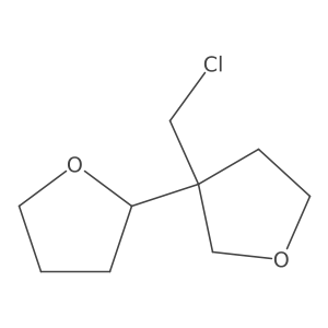 3-(Chloromethyl)-3-(oxolan-2-yl)oxolane Structure
