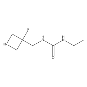 3-Ethyl-1-[(3-fluoroazetidin-3-yl)methyl]urea结构式