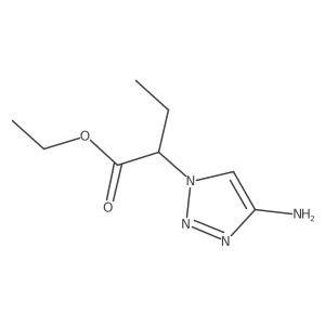 ethyl 2-(4-amino-1H-1,2,3-triazol-1-yl)butanoate Structure