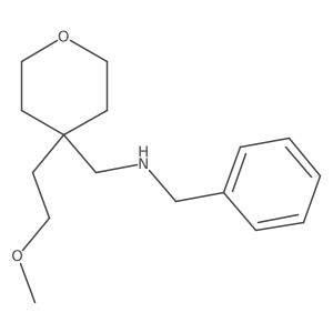 Benzyl({[4-(2-methoxyethyl)oxan-4-yl]methyl})amine结构式