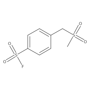 4-(Methylsulfonylmethyl)benzenesulfonyl fluoride结构式