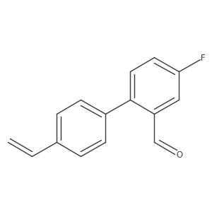 2-(4-Ethenylphenyl)-5-fluorobenzaldehyde结构式