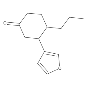 3-(Furan-3-yl)-4-propylcyclohexan-1-one结构式