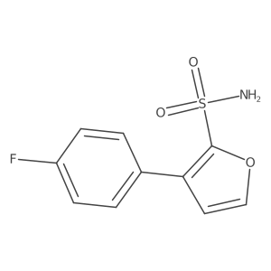 3-(4-Fluorophenyl)furan-2-sulfonamide结构式
