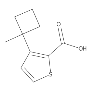 3-(1-Methylcyclobutyl)thiophene-2-carboxylic acid结构式