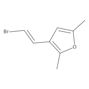 3-(2-Bromoethenyl)-2,5-dimethylfuran Structure