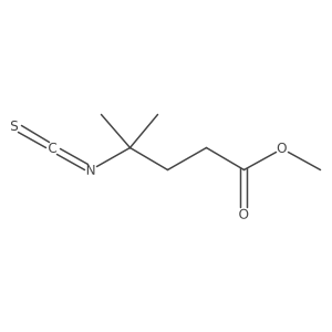 Methyl 4-isothiocyanato-4-methylpentanoate结构式