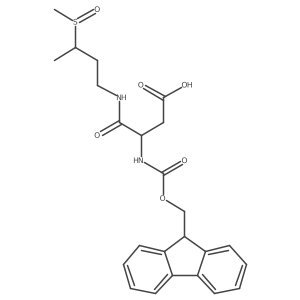 3-({[(9H-fluoren-9-yl)methoxy]carbonyl}amino)-3-[(3-methanesulfinylbutyl)carbamoyl]propanoic acid Structure