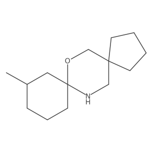 10-Methyl-7-oxa-14-azadispiro[4.2.5^{8}.2^{5}]pentadecane结构式