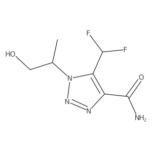 5-(difluoromethyl)-1-(1-hydroxypropan-2-yl)-1H-1,2,3-triazole-4-carboxamide结构式