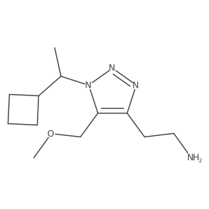2-[1-(1-cyclobutylethyl)-5-(methoxymethyl)-1H-1,2,3-triazol-4-yl]ethan-1-amine Structure