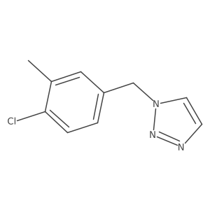 1-[(4-chloro-3-methylphenyl)methyl]-1H-1,2,3-triazole Structure