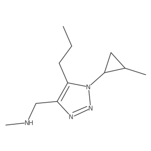 methyl({[1-(2-methylcyclopropyl)-5-propyl-1H-1,2,3-triazol-4-yl]methyl})amine Structure