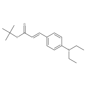 tert-butyl (2E)-3-[4-(diethylamino)phenyl]prop-2-enoate结构式