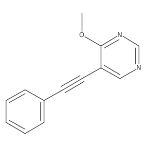 4-Methoxy-5-(2-phenylethynyl)pyrimidine Structure