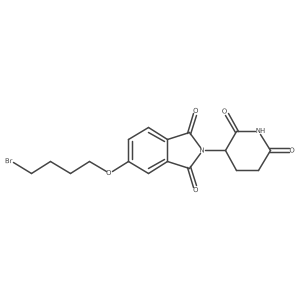 5-(4-Bromobutoxy)-2-(2,6-dioxo-3-piperidyl)isoindoline-1,3-dione Structure
