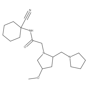 n-(1-Cyanocyclohexyl)-2-[(2s,4s)-4-methoxy-2-[(pyrrolidin-1-yl)methyl]pyrrolidin-1-yl]acetamide Structure