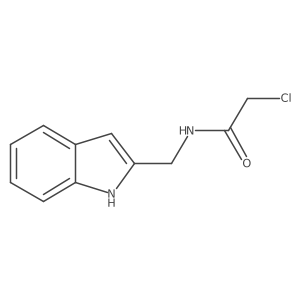 2-Chloro-N-(1H-indol-2-ylmethyl)acetamide Structure