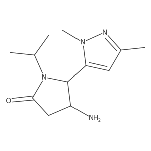 4-amino-5-(1,3-dimethyl-1H-pyrazol-5-yl)-1-(propan-2-yl)pyrrolidin-2-one Structure