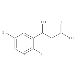 (3S)-3-(5-bromo-2-chloropyridin-3-yl)-3-hydroxypropanoic acid Structure