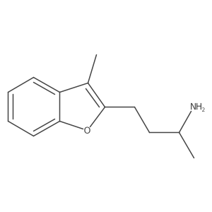 (2S)-4-(3-methyl-1-benzofuran-2-yl)butan-2-amine结构式