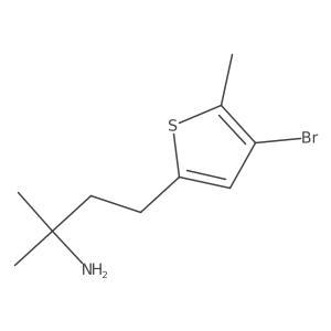 4-(4-Bromo-5-methylthiophen-2-yl)-2-methylbutan-2-amine Structure