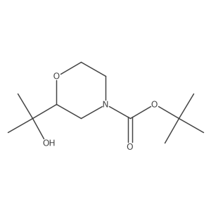 Tert-butyl 2-(2-hydroxypropan-2-yl)morpholine-4-carboxylate Structure
