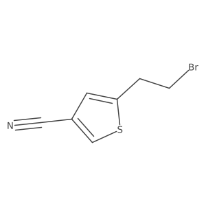 5-(2-Bromoethyl)thiophene-3-carbonitrile Structure