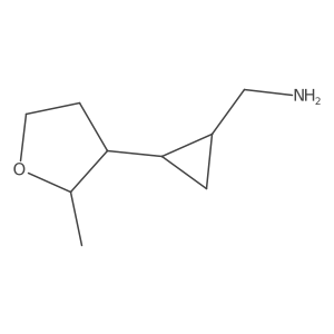 [2-(2-Methyloxolan-3-yl)cyclopropyl]methanamine Structure