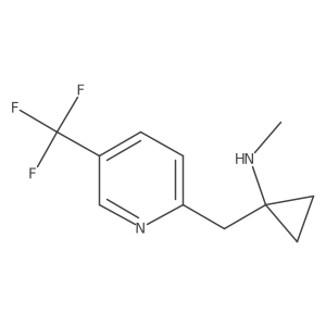 N-methyl-1-{[5-(trifluoromethyl)pyridin-2-yl]methyl}cyclopropan-1-amine结构式