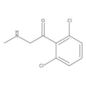 1-(2,6-Dichlorophenyl)-2-(methylamino)ethan-1-one Structure
