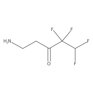 5-Amino-1,1,2,2-tetrafluoropentan-3-one Structure
