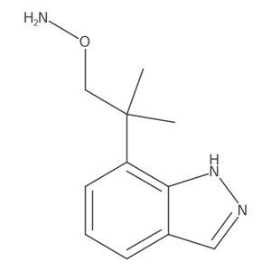 O-[2-(1H-indazol-7-yl)-2-methylpropyl]hydroxylamine Structure