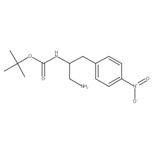 tert-butyl N-[1-amino-3-(4-nitrophenyl)propan-2-yl]carbamate Structure